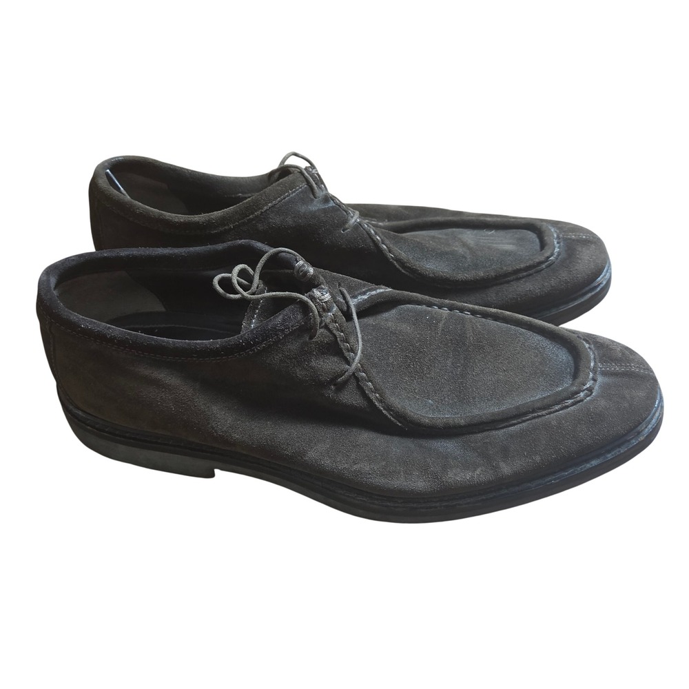 Ermenegildo Zegna Couture Suede Split Moc Toe Shoes Desert Italy 9 Old Money